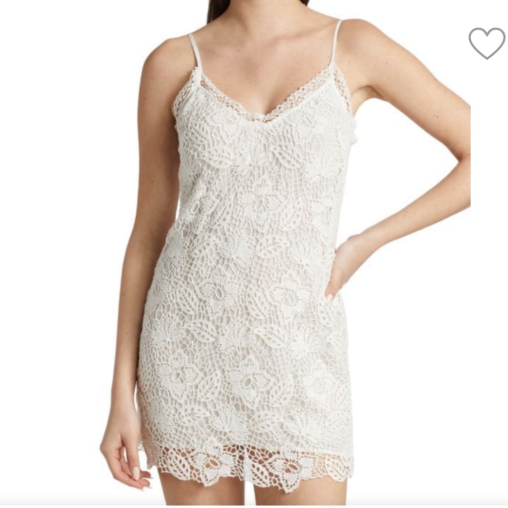 Rag + Bone Crochet Mini Dress